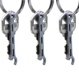 Titanium Bottle Opener Keychain - Set of 3