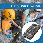 Titanium Survival Whistle with Necklace - 120 dB