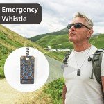 Titanium Survival Whistle with Necklace - 120 dB