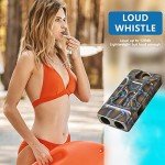Titanium Survival Whistle with Necklace - 120 dB
