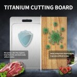 Pure Titanium Cutting Board with Juice Groove - Small