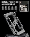 Titanium Carabiner Multitool with Bottle Opener