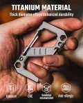 Titanium Carabiner Multitool with Bottle Opener