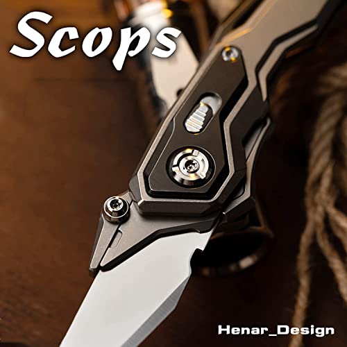 WANERSEN Titanium EDC Knife with Quick Release Design