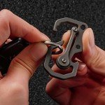 Titanium Carabiner Keychain Tool & Bottle Opener