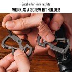 Titanium Carabiner Keychain Tool & Bottle Opener