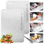 Megecy Double Sided Titanium Cutting Boards (2-Pack)