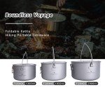Ultralight Titanium Pot with Lid and Spork Set