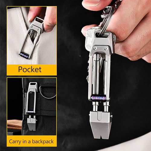 WANERSEN Titanium EDC Pry Bar Emergency Tools (Colored)