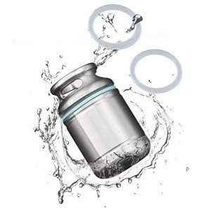 WANERSEN Titanium Waterproof Pill Case with Metal Ring