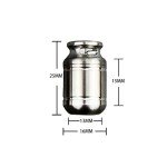 WANERSEN Titanium Waterproof Pill Case with Metal Ring