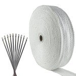 Titanium Exhaust Pipe Wrap Heat Shield Tape