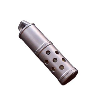 Titanium EDC Perfume Case and Makeup Storage Keychain