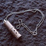 Titanium EDC Perfume Case and Makeup Storage Keychain