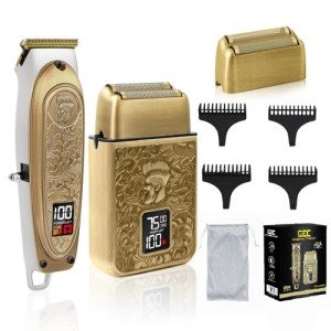 Titanium Electric Razor & Grooming Kit for Men