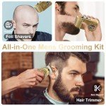 Titanium Electric Razor & Grooming Kit for Men