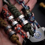 Titanium Outdoor Knife Bead Pendant for EDC Gear