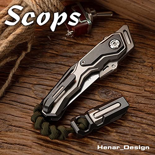 WANERSEN Titanium EDC Knife with Quick Release Design