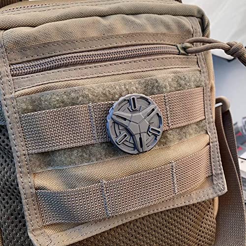 WANERSEN Titanium EDC Camping Backpack Badge Accessory