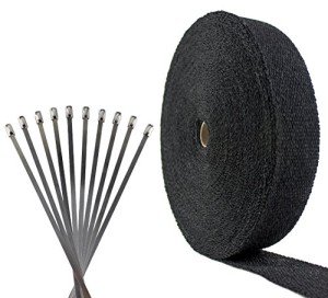 Titanium Exhaust Pipe Heat Shield Tape Wrap