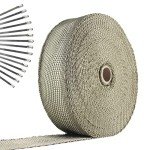 Titanium Exhaust Pipe Wrap and Heat Shield Tape