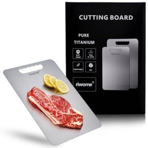Dual-Sided Titanium Cutting Board for Kitchen Use