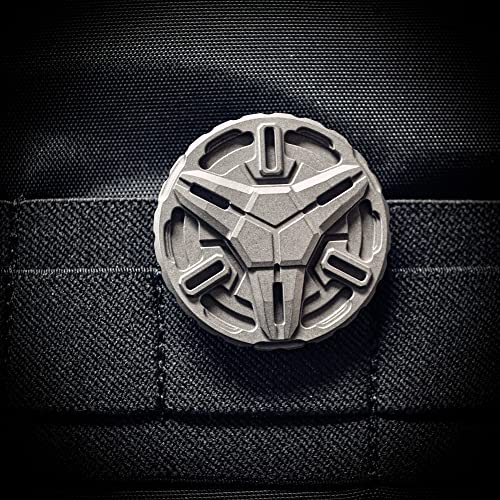 WANERSEN Titanium EDC Camping Backpack Badge Accessory