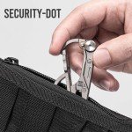 RovyVon U4 Titanium Carabiner Keychain with Ruler