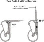 RovyVon U4 Pro+ Titanium Keychain Knife