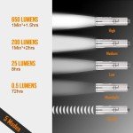 RovyVon A4 Pro Titanium Keychain Flashlight - 650 Lumens