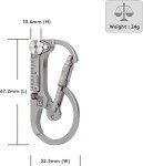 RovyVon U4 Pro+ Titanium Keychain Knife