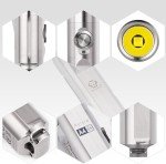 RovyVon A4 Pro Titanium Keychain Flashlight - 650 Lumens