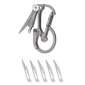 U4 Pro Mini Titanium Keychain Carabiner Clip