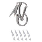 Titanium Carabiner Keychain Knife Multitool EDC