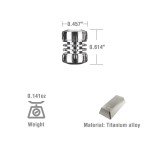 Ti Walker Titanium EDC Bead for Keychains & Lanyards