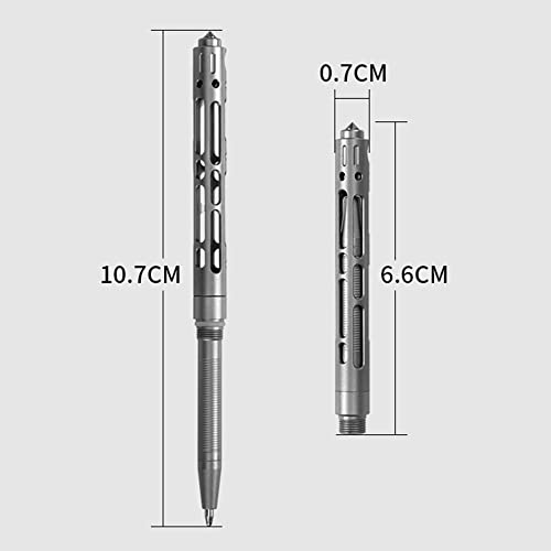 WANERSEN Titanium Tactical Pen with Tungsten Window Breaker