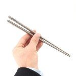 Portable Titanium Chopsticks with Carry Bag - Grey