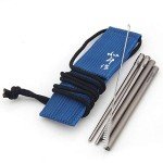 Portable Titanium Chopsticks with Carry Bag - Grey