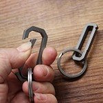 Titanium Carabiner Clip Keychain Tool Set (2 Pack)