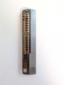 Portable Titanium EDC Ruler and Fidget Tool