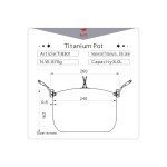 Keith Titanium 6L Cooking Pot - Ti8301