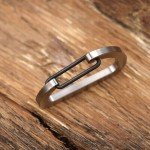 Titanium TC4 Key Carabiner Snap Hook EDC Tool