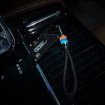 RovyVon Firefly Pro Titanium Lanyard Bead - Blue/Red