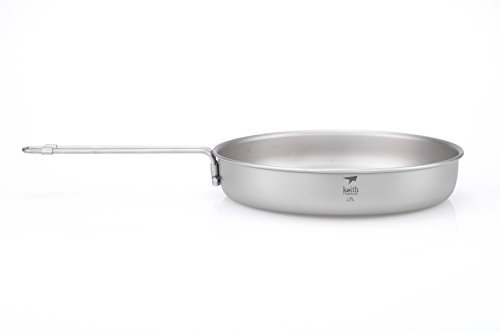 Keith Titanium Ti6034 Fry Pan with Folding Handle