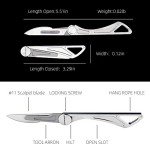 Titaner Titanium Pocket Scalpel Knife - Dragonfly Design