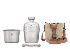 Keith Titanium Military Water Bottle Cooking Set