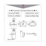 Keith Titanium Military Water Bottle Cooking Set