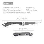 TITANER Falcon 2.0 Titanium EDC Pocket Knife