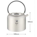 Keith Titanium 1.5L Kettle - Lightweight & Durable