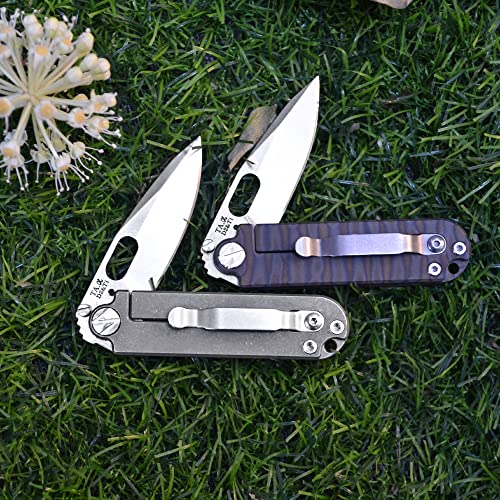 Blue WANERSEN Titanium Folding Pocket Knives